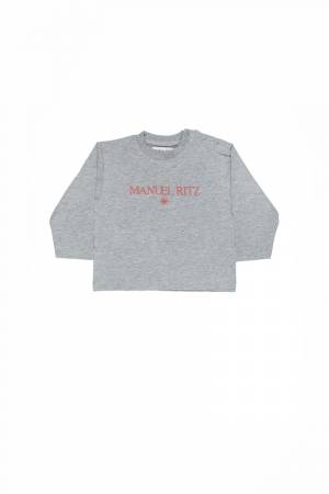 T-SHIRT MANUEL RITZ MR1802 GRIGIO MELANGE