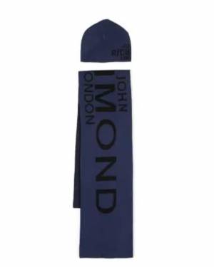 SET CAPPELLO-SCIARPA JOHN RICHMOND RBA23166HS BLUE