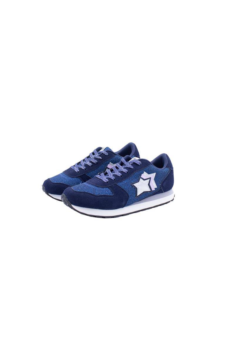 SCARPE ATLANTIC STARS ICARO141 BLU GLITTER-0