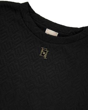 FELPA ELISABETTA FRANCHI EFFE112 NERO-2-mini