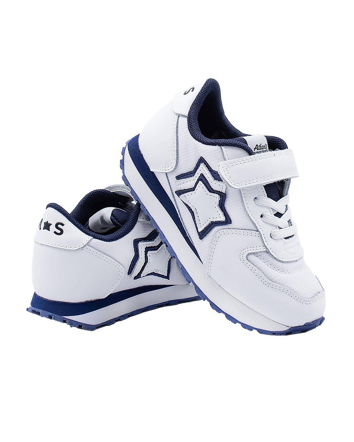SCARPE ATLANTIC STARS BEN4 BIANCO/BLU-1