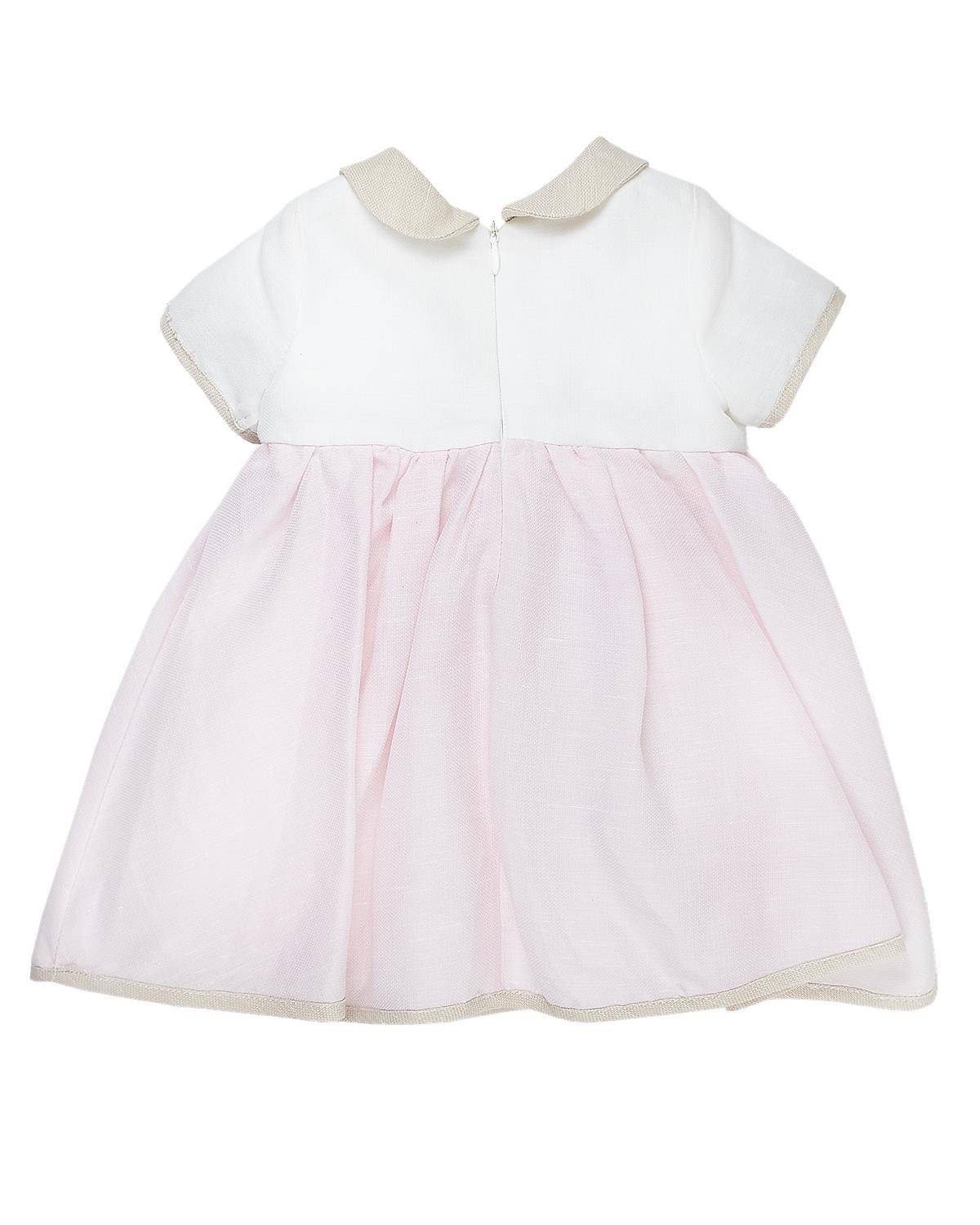ABITO LE BEBÉ LBG4638 BIANCO-ROSA-1