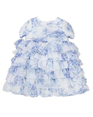 ABITO LE BEBÉ LBG4713 FIORI AZZURRO