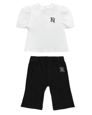 COMPLETO ELISABETTA FRANCHI ENCD075 AVORIO NERO