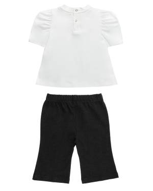 COMPLETO ELISABETTA FRANCHI ENCD075 AVORIO NERO-1-mini