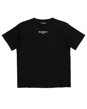 T-SHIRT BALMAIN BT8P11 BLACK/WHITE