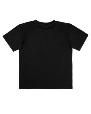 T-SHIRT BALMAIN BU8P31 BLACK/GOLD-1-mini