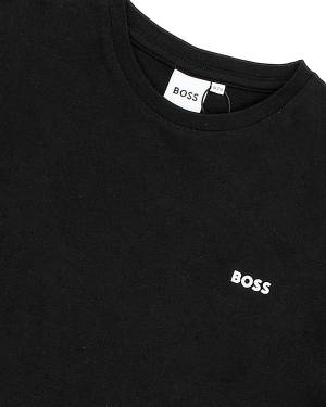T-SHIRT HUGO BOSS J25P23 NERO-2-mini