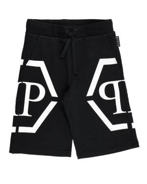 PANTALONCINO PHILIPP PLEIN 2OQ003 NERO