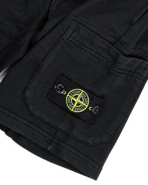 PANTALONCINO STONE ISLAND 801661840 NERO-2-mini