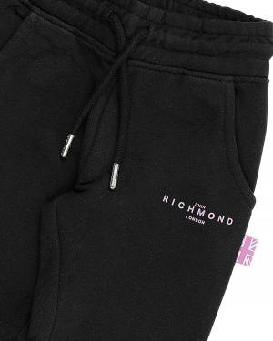 PANTALONE FELPA JOHN RICHMOND RGP24002PA BLACK-2-mini