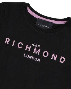 T-SHIRT JOHN RICHMOND RGP24003TS BLACK-2-mini