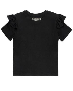 T-SHIRT JOHN RICHMOND RGP24097TS BLACK-1-mini