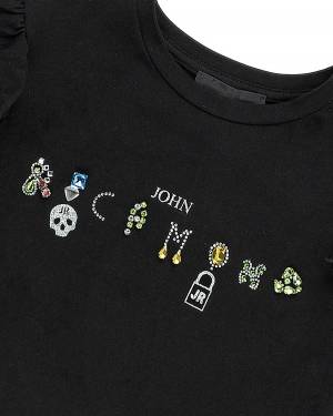 T-SHIRT JOHN RICHMOND RGP24097TS BLACK-2-mini