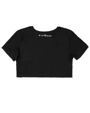 T-SHIRT JOHN RICHMOND RGP24145TS BLACK-1-mini