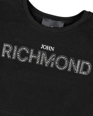 T-SHIRT JOHN RICHMOND RGP24145TS BLACK-2-mini