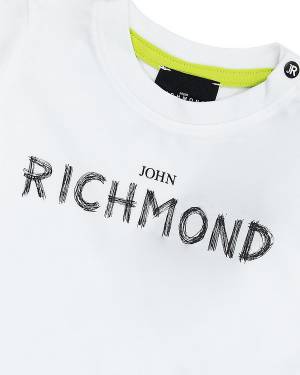 T-SHIRT JOHN RICHMOND RIP24093TS WHITE-2-mini