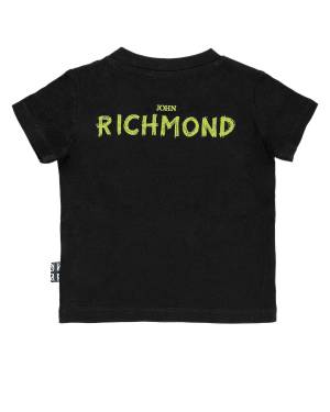 T-SHIRT JOHN RICHMOND RIP24094TS BLACK-1-mini