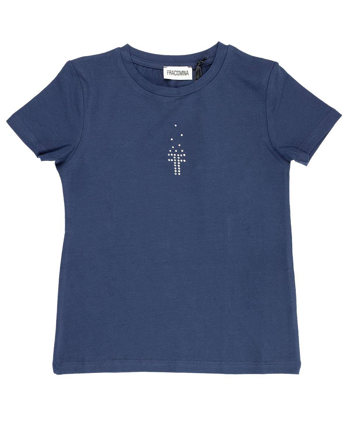 T-SHIRT FRACOMINA FM0921 NAVY BLUE
