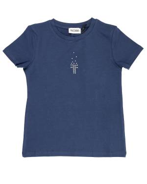 T-SHIRT FRACOMINA FM0921 NAVY BLUE