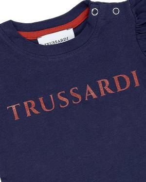T-SHIRT TRUSSARDI TIP24004TS BLUE NAVY-2-mini