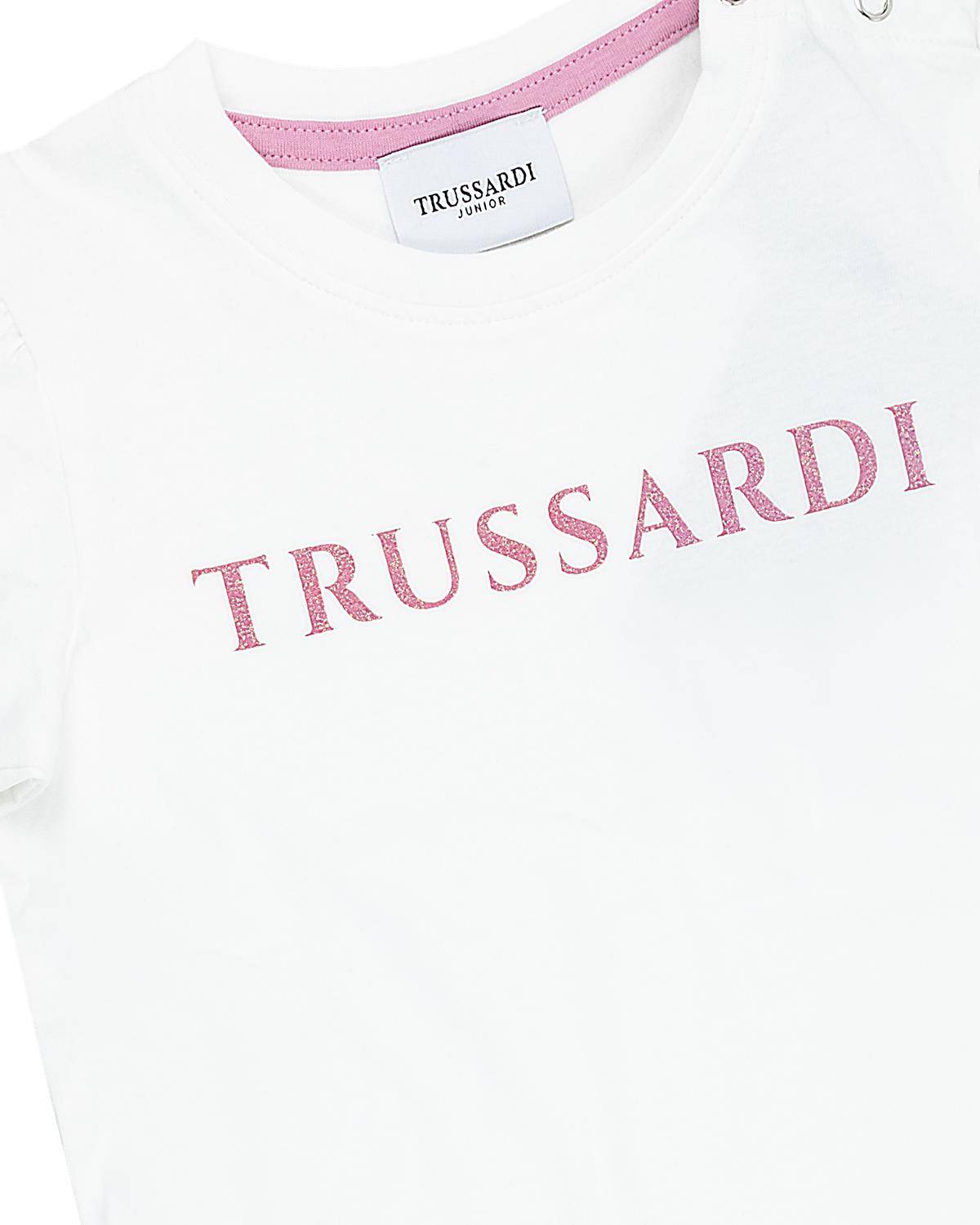 T-SHIRT TRUSSARDI TIP24004TS WHITE SUGAR-2
