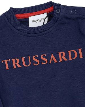 FELPA TRUSSARDI TIP24008FE BLUE NAVY-2-mini