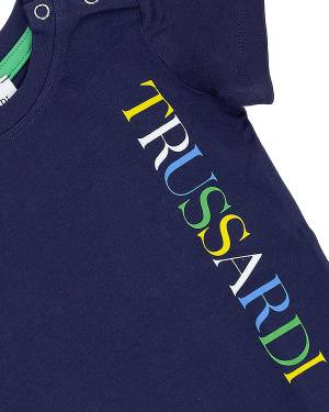 T-SHIRT TRUSSARDI TIP24069TS BLUE NAVY-2-mini
