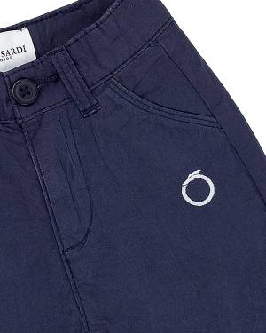 PANTALONCINO TRUSSARDI TIP24070BE BLUE NAVY-2-mini