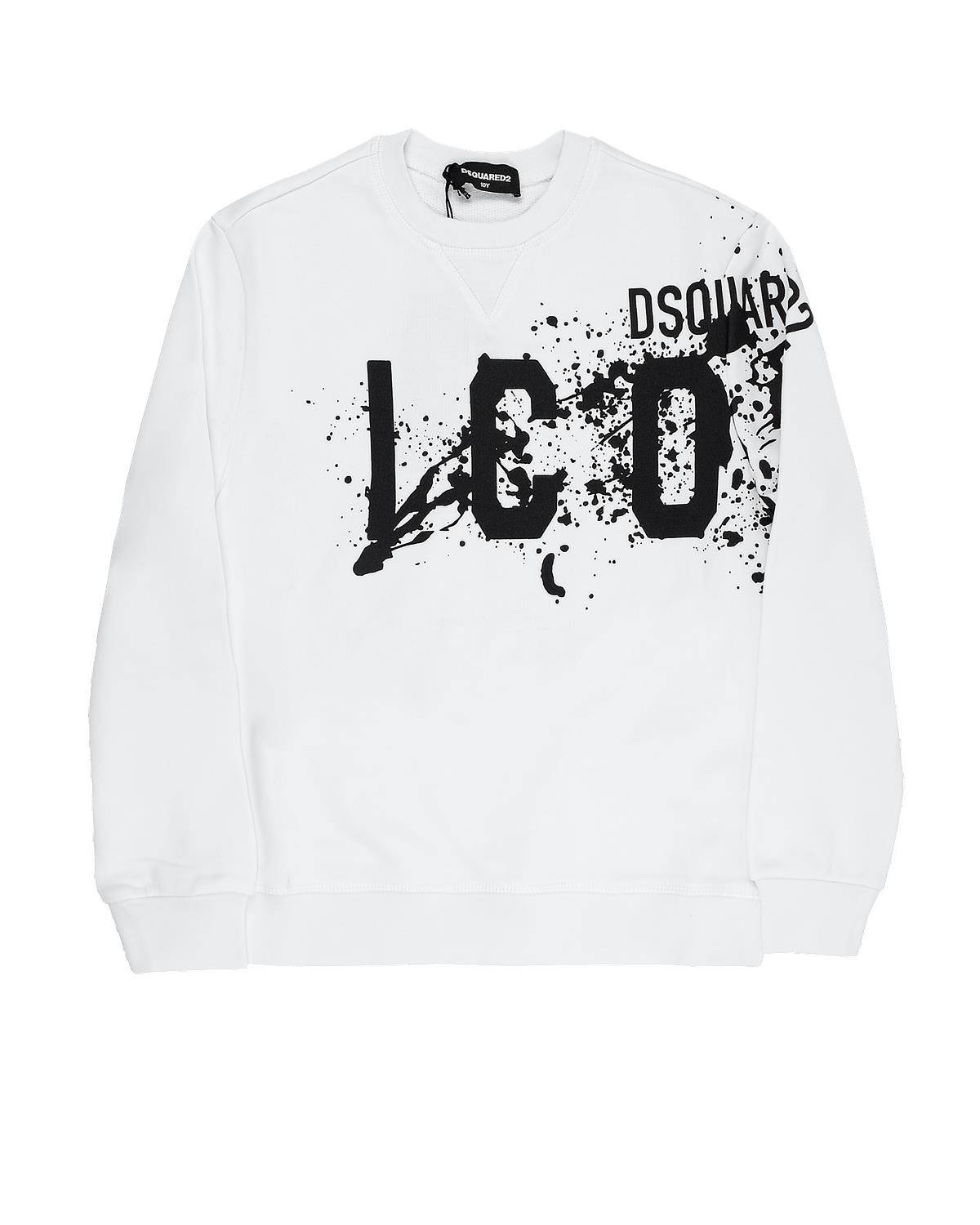 FELPA DSQUARED2 DQ2424 WHITE