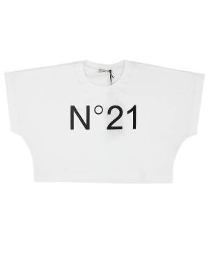T-SHIRT N21 N21558 FABRIC BASE 0N100 WHITE + PRINT COL. 0N900 BLACK