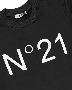 FELPA N21 N21574 FABRIC BASE 0N900 BLACK + PRINT COL. 0N100 WHITE-2-mini
