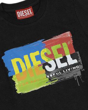 T-SHIRT DIESEL J01776 NERO-2-mini