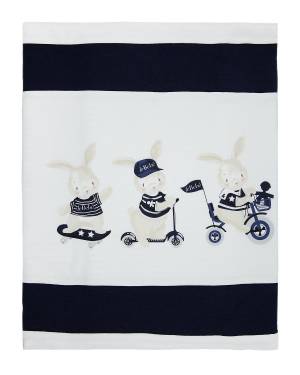 COPERTA LE BEBÉ LBB4442 BIANCO-BLU