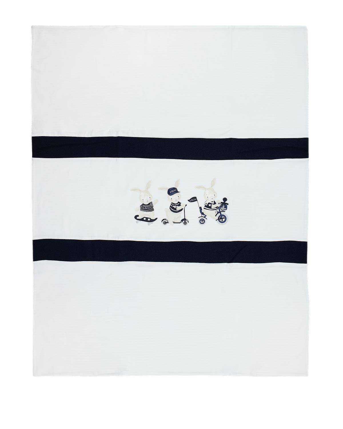 COPERTA LE BEBÉ LBB4442 BIANCO-BLU-1