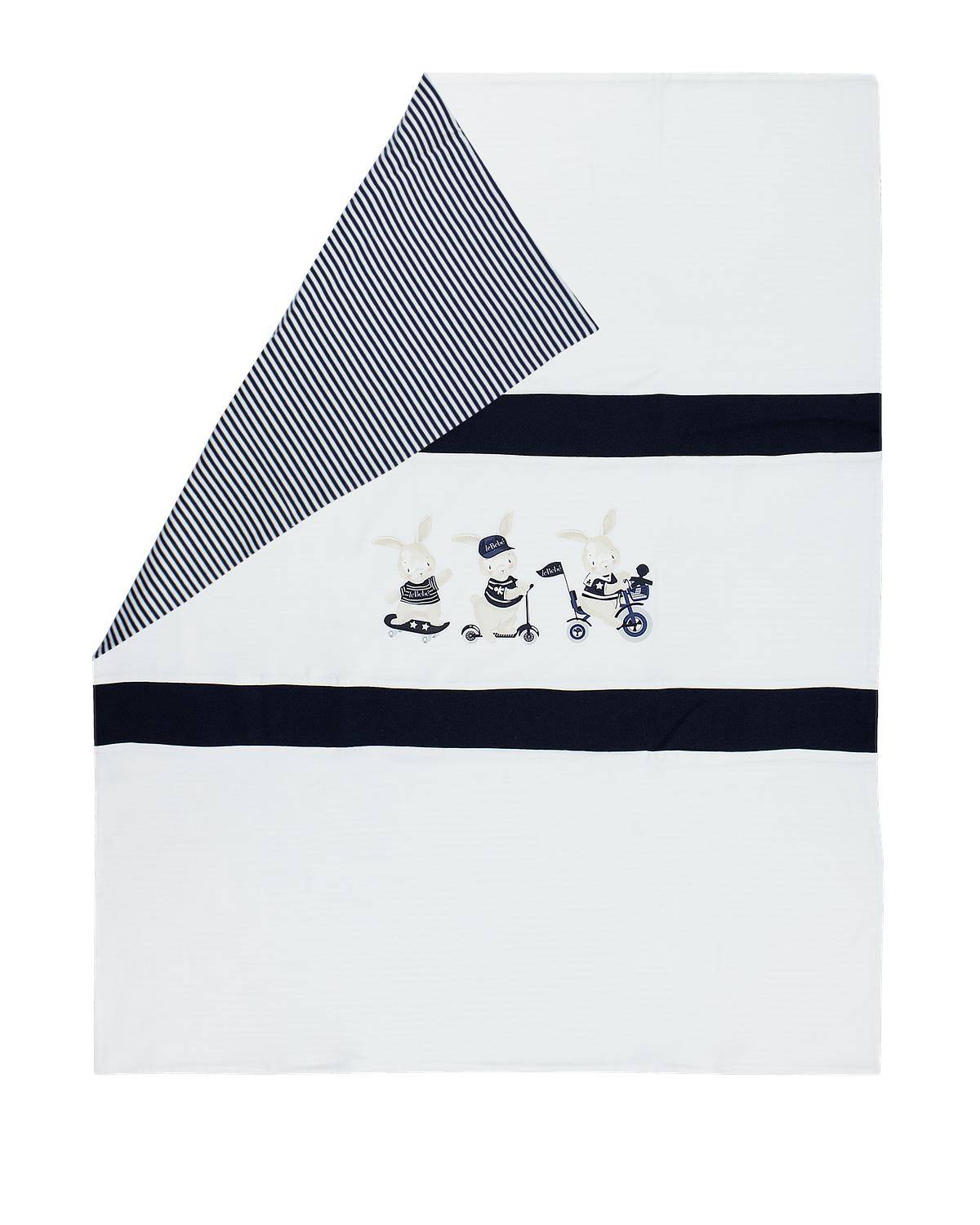 COPERTA LE BEBÉ LBB4442 BIANCO-BLU-3