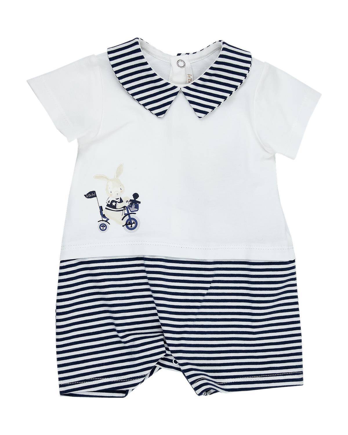 PAGLIACCETTO LE BEBÉ LBB4443 BIANCO-BLU