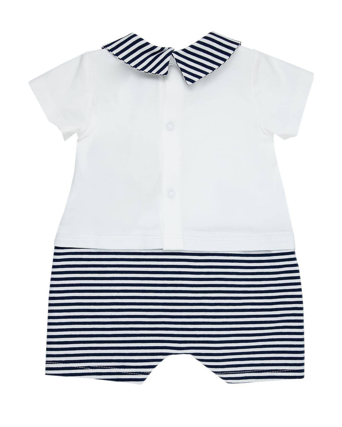 PAGLIACCETTO LE BEBÉ LBB4443 BIANCO-BLU-1
