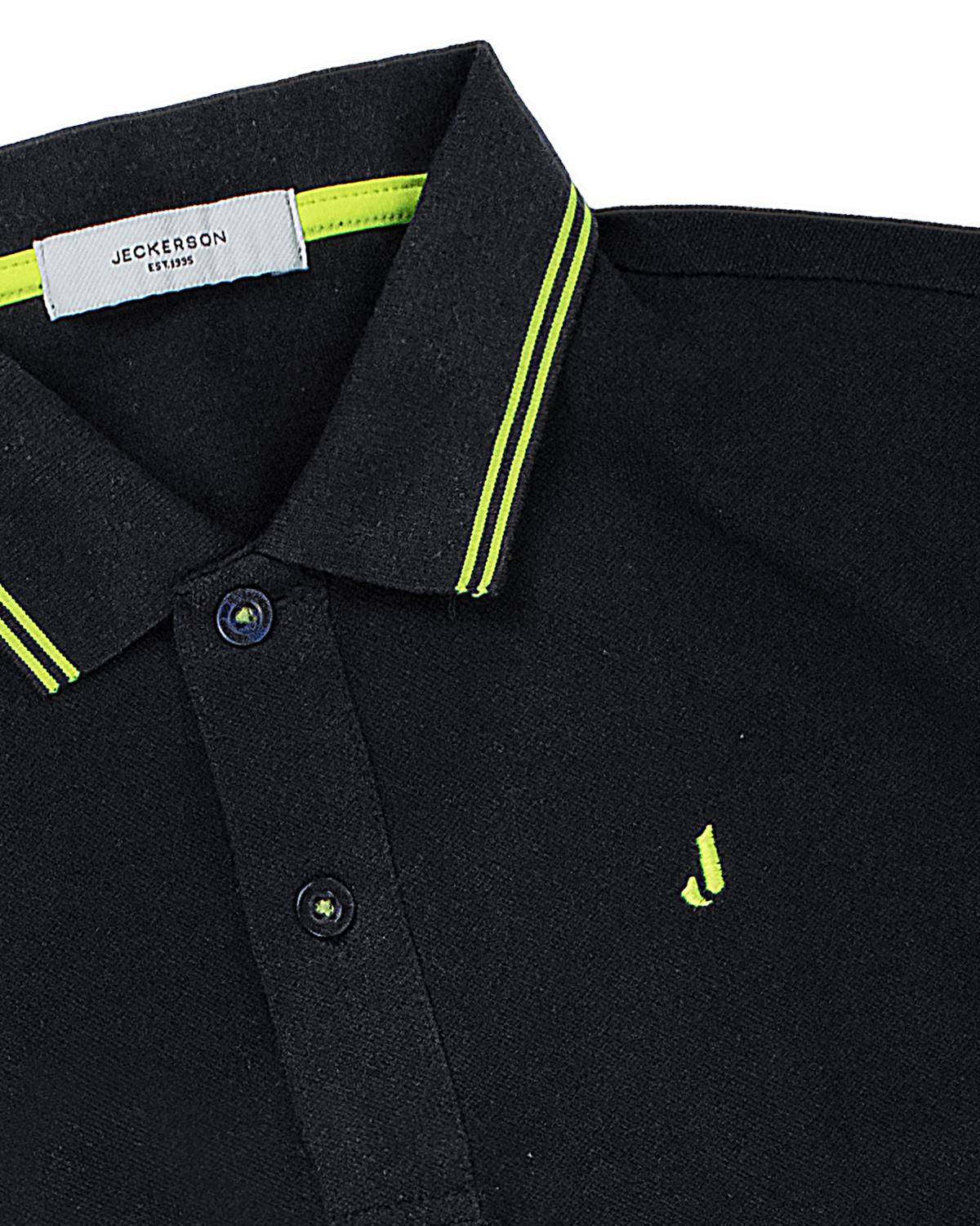 POLO JECKERSON J3808 BLU/VERDE FLUO-2
