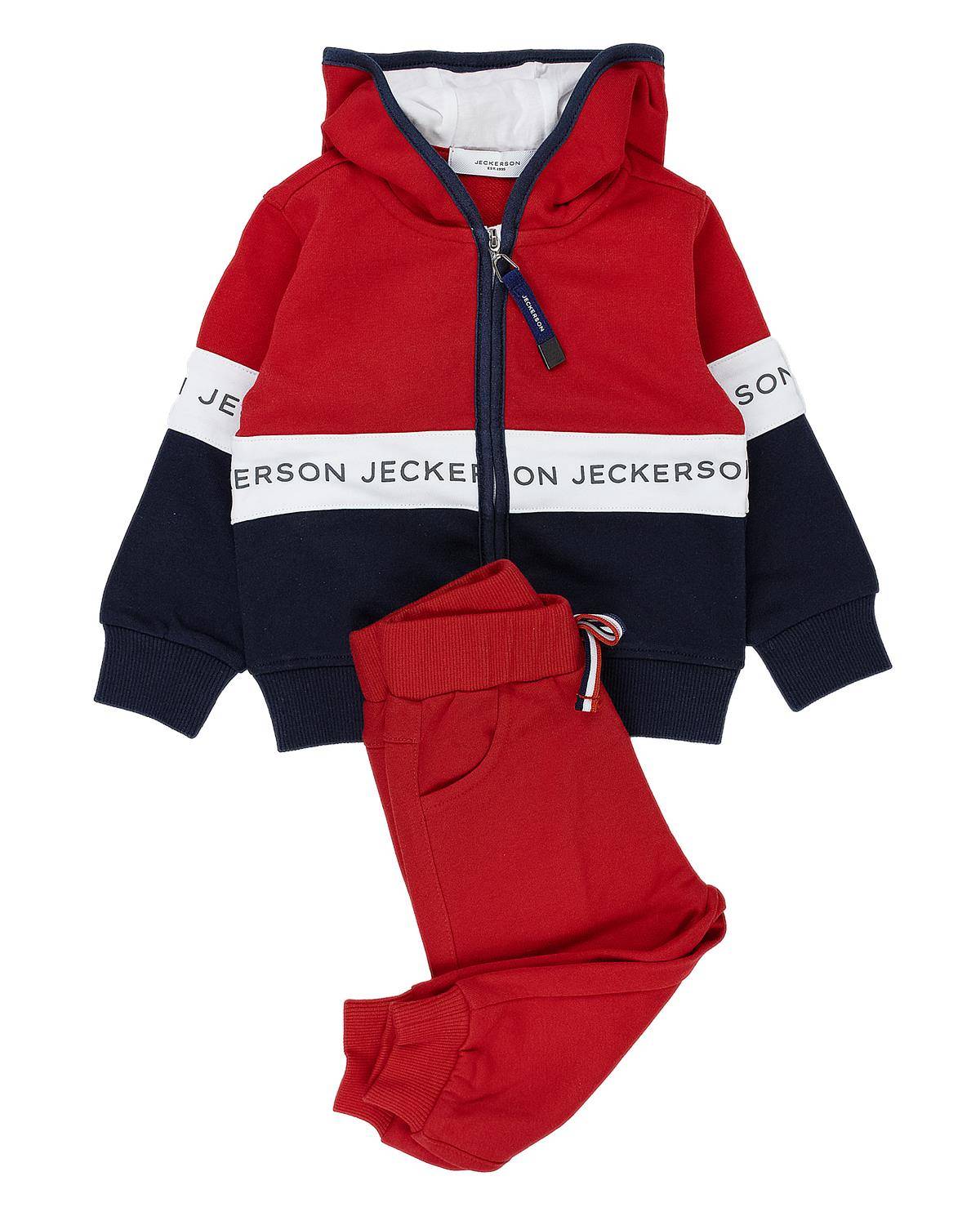 COMPLETO JECKERSON JN4010 ROSSO/BLU