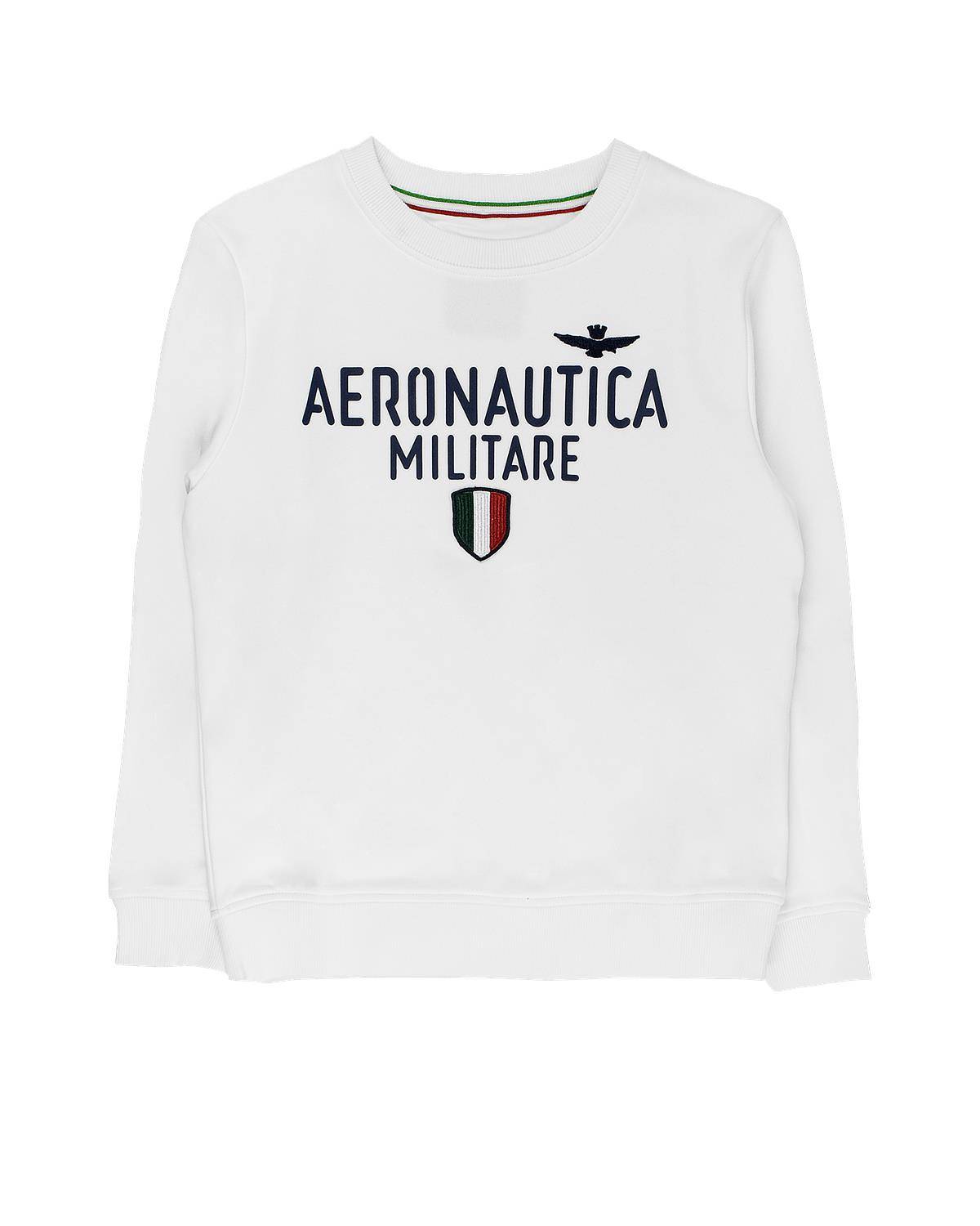 FELPA AERONAUTICA MILITARE 241FE1922JRF554 BIANCO