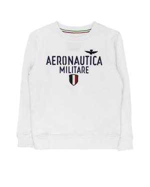FELPA AERONAUTICA MILITARE 241FE1922JRF554 BIANCO