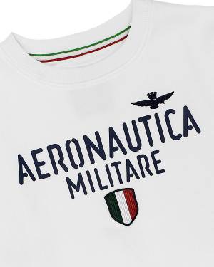 FELPA AERONAUTICA MILITARE 241FE1922JRF554 BIANCO-2-mini