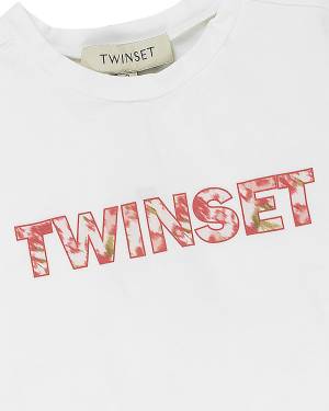 T-SHIRT TWIN-SET 241GJ224A BIANCO-2-mini
