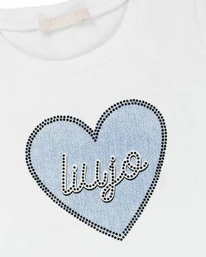 T-SHIRT LIUJO KA4047 BIANCO-2-mini