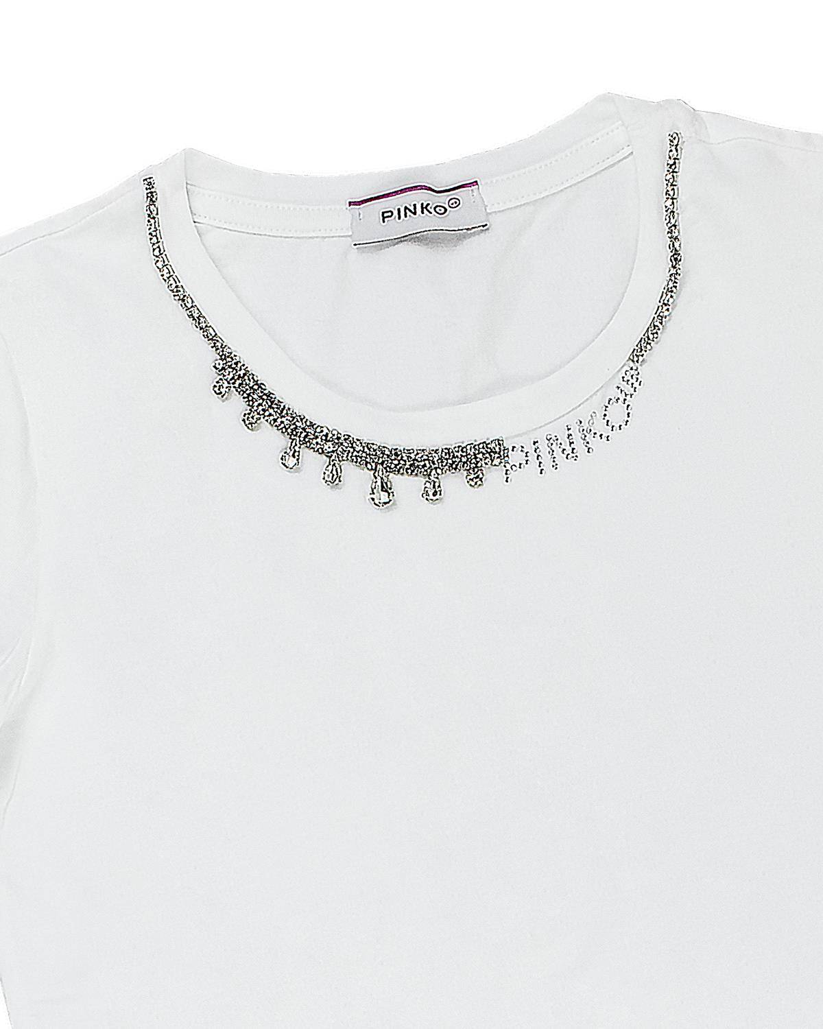 T-SHIRT PINKO S4PIJGTH087 BIANCO-2