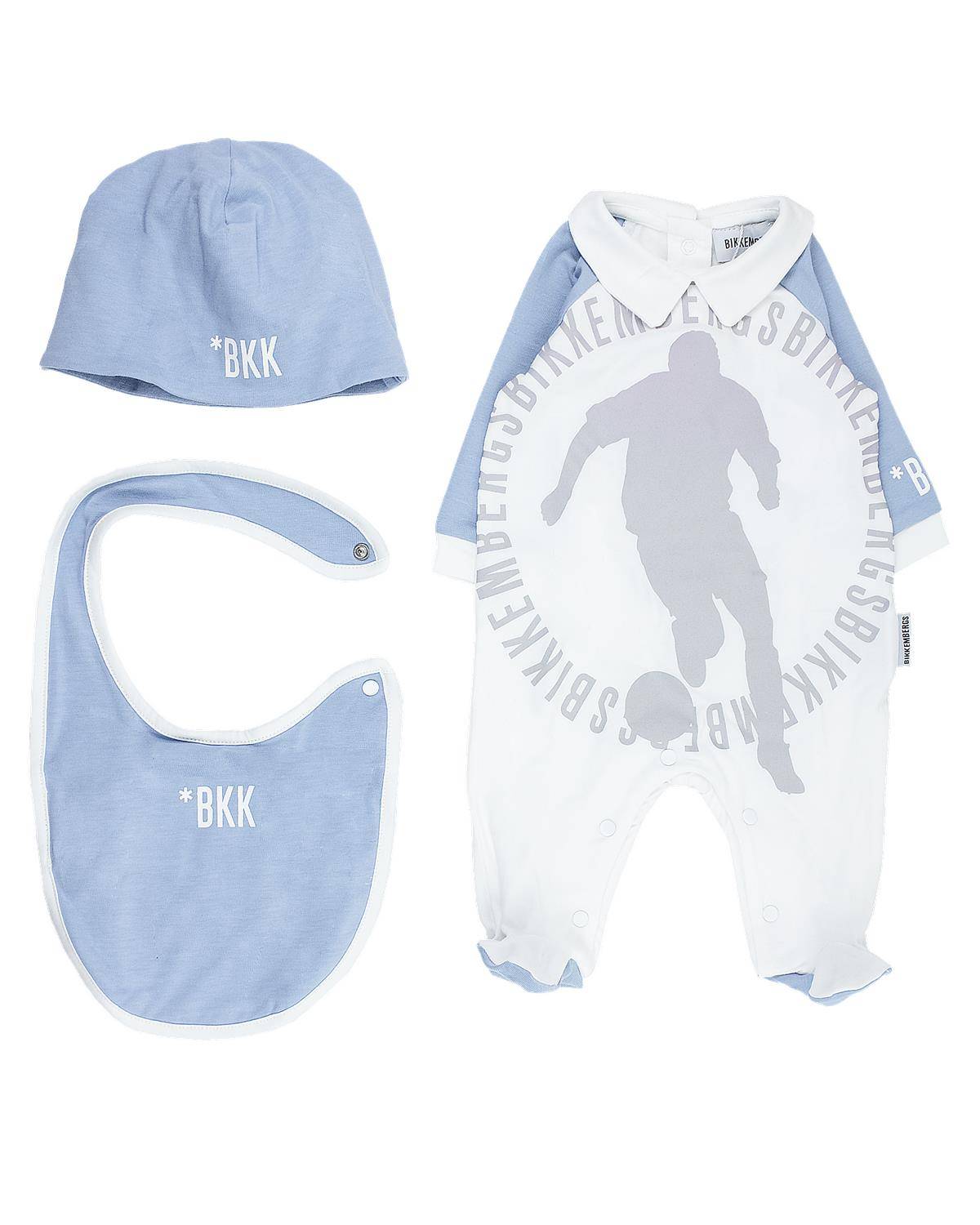 SET NEONATO BIKKEMBERGS BK2167 WHITE/SKY