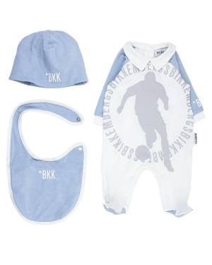 SET NEONATO BIKKEMBERGS BK2167 WHITE/SKY
