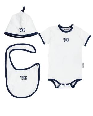 SET NEONATO BIKKEMBERGS BK2168 WHITE/NAVY BLUE