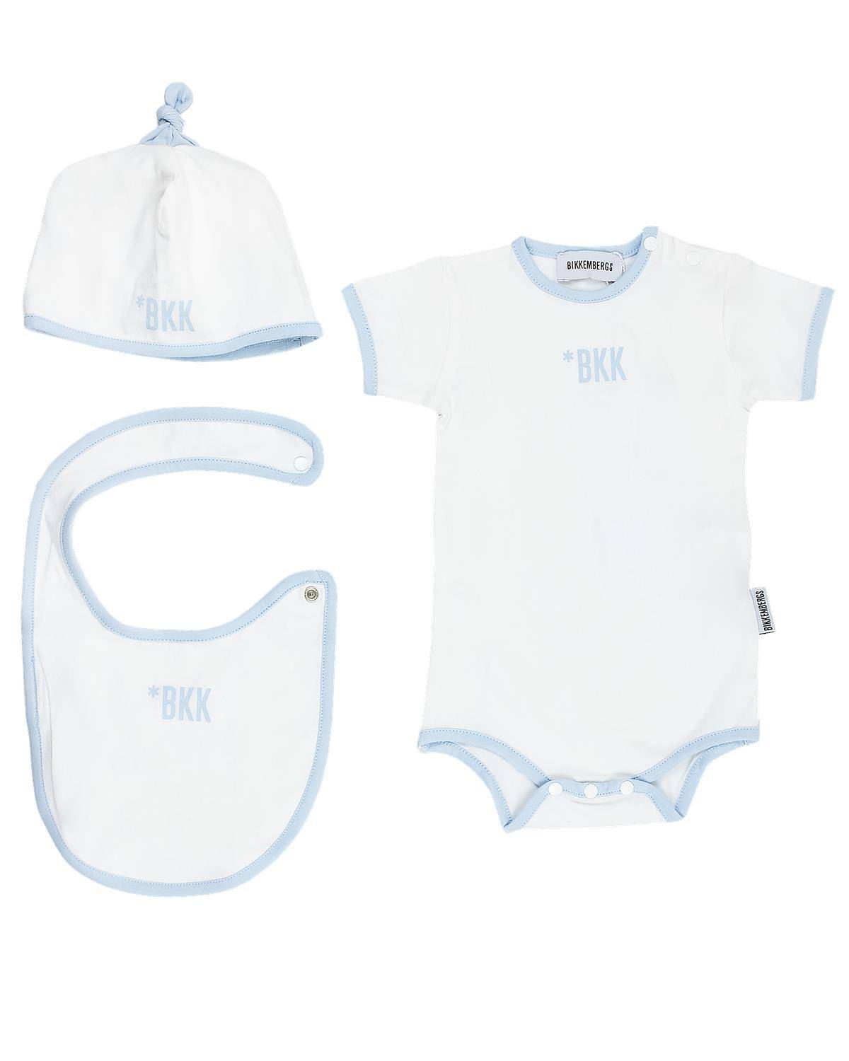 SET NEONATO BIKKEMBERGS BK2168 WHITE/SKY